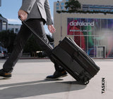 Taskin Aviator | Upright 2 Wheel Expandable Carry on Luggage | Carry On 22 - Inch | Detachable Device Sleeve | Airline Approved Dimensions