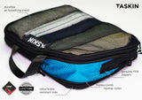 Taskin Compression Packing Cubes | Separate Clean & Dirty Compartments w/Flexible Separator | YKK Zippers | Set of 4 (2L + 2M)