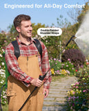 Taskstar Battery Powered Backpack Sprayer 4 Gallon,Two 2000mAh Batteries Electric Sprayer with 0 - 100 PSI Adjustable, 32" Wand, 6 Nozzles for Lawn Garden Weed Pest Control & Fertilizing
