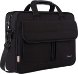 Taygeer Laptop Bag 15.6 Inch, Business Briefcase Gifts for Men Women, Water Resistant Messenger Shoulder Bag with Strap, Premium Office Bag, Carry On Laptop Case for Notebook/Computer/Laptop, Black