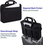 Taygeer Laptop Bag 15.6 Inch, Business Briefcase Gifts for Men Women, Water Resistant Messenger Shoulder Bag with Strap, Premium Office Bag, Carry On Laptop Case for Notebook/Computer/Laptop, Black