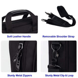 Taygeer Laptop Bag 15.6 Inch, Business Briefcase Gifts for Men Women, Water Resistant Messenger Shoulder Bag with Strap, Premium Office Bag, Carry On Laptop Case for Notebook/Computer/Laptop, Black