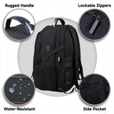 tazbuzo 50L Travel Backpack, Extra Large Backpack, Laptop Backpack for Men, big Backpack, Water Resistant TSA Approved Business Work College School Computer Bag with USB Port, Fits 17 Inch Laptops