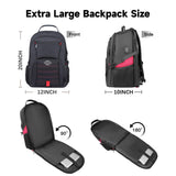 tazbuzo 50L Travel Backpack, Extra Large Backpack, Laptop Backpack for Men, big Backpack, Water Resistant TSA Approved Business Work College School Computer Bag with USB Port, Fits 17 Inch Laptops