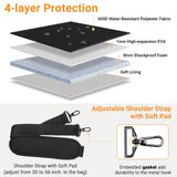 TECOOL Laptop Bag 15 15.6 16 Inch, Waterproof Laptop Case Sleeve Messenger Bag Briefcase with Shoulder Strap for 15 15.6 16 Inch Lenovo HP Dell Acer ASUS Notebook, MacBook Pro 16, Black