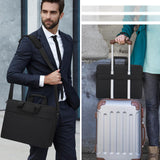 TECOOL Laptop Bag 15 15.6 16 Inch, Waterproof Laptop Case Sleeve Messenger Bag Briefcase with Shoulder Strap for 15 15.6 16 Inch Lenovo HP Dell Acer ASUS Notebook, MacBook Pro 16, Black