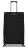 Ted Baker Albany Eco Softside Lightweight Fashion Spinner Luggage Suitcase (Checked - Large, Black)