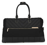 Ted Baker Albany Eco Softside Lightweight Fashion Spinner Luggage Suitcase (Small Clipper, Black)