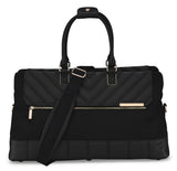 Ted Baker Albany Eco Softside Lightweight Fashion Spinner Luggage Suitcase (Small Duffel, Black)