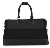Ted Baker Albany Eco Softside Lightweight Fashion Spinner Luggage Suitcase (Small Duffel, Black)
