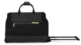 Ted Baker Albany Eco Softside Lightweight Fashion Spinner Luggage Suitcase (Small Duffel, Black)