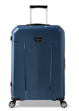 Ted Baker Flying Colours Hardside Trolley 4 Wheel Spinner, TSA Lock, Lightweight Suitcase, Men and Women (Baltic Blue, 25-Inch Checked-Medium)