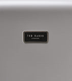 Ted Baker Flying Colours Hardside Trolley 4 Wheel Spinner, TSA Lock, Lightweight Suitcase, Men and Women (Frost Grey, 25 - Inch Checked - Medium)