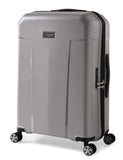 Ted Baker Flying Colours Hardside Trolley 4 Wheel Spinner, TSA Lock, Lightweight Suitcase, Men and Women (Frost Grey, 25 - Inch Checked - Medium)