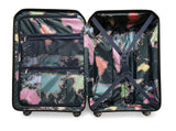 Ted Baker Flying Colours Hardside Trolley 4 Wheel Spinner, TSA Lock, Lightweight Suitcase, Men and Women (Frost Grey, 25 - Inch Checked - Medium)