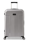 Ted Baker Flying Colours Hardside Trolley 4 Wheel Spinner, TSA Lock, Lightweight Suitcase, Men and Women (Frost Grey, 25 - Inch Checked - Medium)