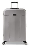 Ted Baker Flying Colours Hardside Trolley 4 Wheel Spinner, TSA Lock, Lightweight Suitcase, Men and Women (Frost Grey, 28-Inch Checked-Large)