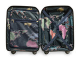 Ted Baker Flying Colours Hardside Trolley 4 Wheel Spinner, TSA Lock, Lightweight Suitcase, Men and Women (Frost Grey, Business Trolley)