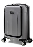 Ted Baker Flying Colours Hardside Trolley 4 Wheel Spinner, TSA Lock, Lightweight Suitcase, Men and Women (Frost Grey, Business Trolley)