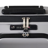 Ted Baker Flying Colours Hardside Trolley 4 Wheel Spinner, TSA Lock, Lightweight Suitcase, Men and Women (Frost Grey, Business Trolley)
