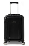 Ted Baker Flying Colours Hardside Trolley 4 Wheel Spinner, TSA Lock, Lightweight Suitcase, Men and Women (Jet Black, Business Trolley)
