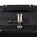 Ted Baker Flying Colours Hardside Trolley 4 Wheel Spinner, TSA Lock, Lightweight Suitcase, Men and Women (Jet Black, Business Trolley)