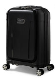 Ted Baker Flying Colours Hardside Trolley 4 Wheel Spinner, TSA Lock, Lightweight Suitcase, Men and Women (Jet Black, Business Trolley)