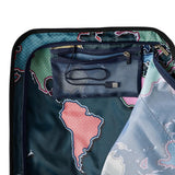 Ted Baker Flying Colours Hardside Trolley 4 Wheel Spinner, TSA Lock, Lightweight Suitcase, Men and Women (Jet Black, Business Trolley)