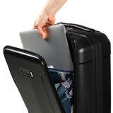Ted Baker Flying Colours Hardside Trolley 4 Wheel Spinner, TSA Lock, Lightweight Suitcase, Men and Women (Jet Black, Business Trolley)