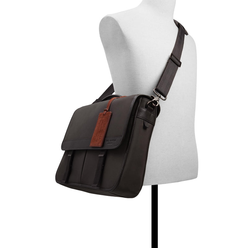 Ted Baker Men's Malcolm Messenger Bag, Dark Brown