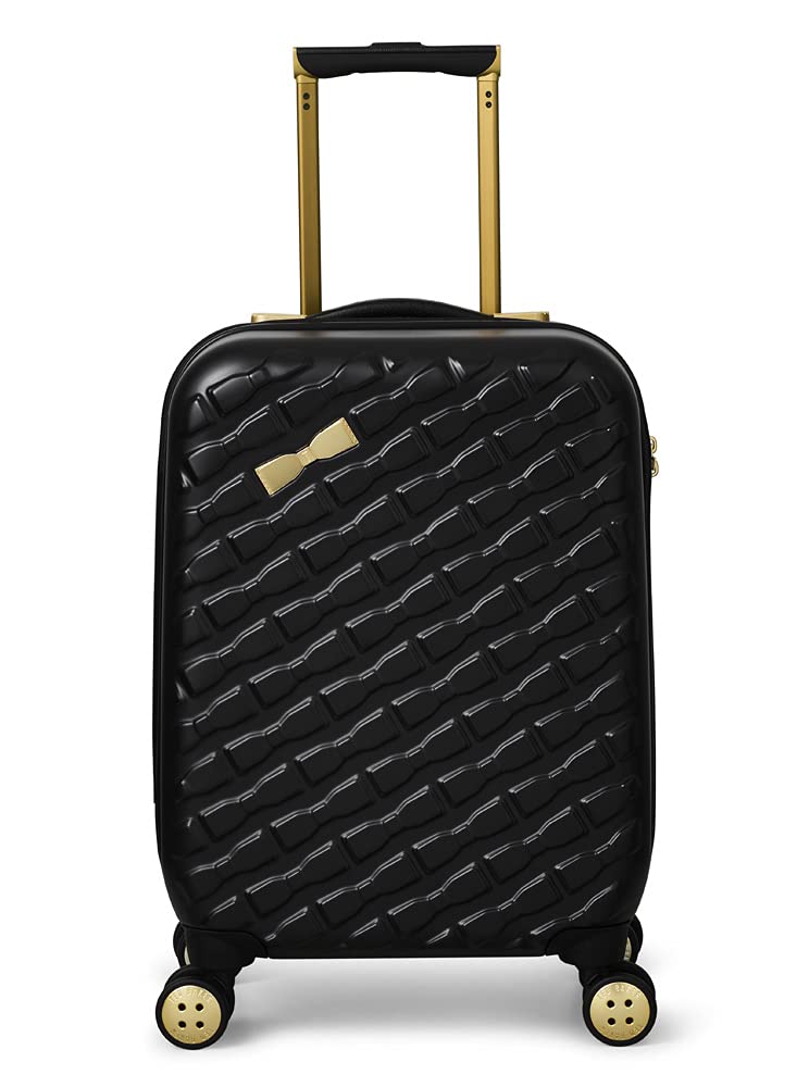 Ted Baker Women's Belle Fashion Lightweight Hardshell Spinner Luggage, Black, Carry - On 21 - Inch, Luggage