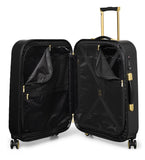 Ted Baker Women's Belle Fashion Lightweight Hardshell Spinner Luggage, Black, M, Suitcase