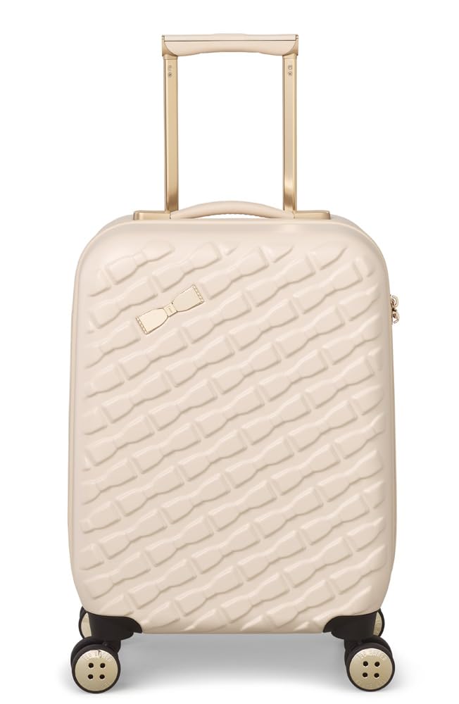 Ted Baker Women's Belle Fashion Lightweight Hardshell Spinner Luggage, Sand Dollar, Checked - Medium 27 - Inch, Luggage