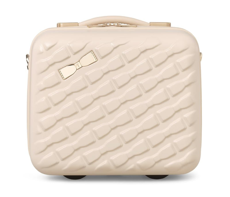 Ted Baker Women's Belle Fashion Lightweight Hardshell Spinner Luggage, Sand Dollar, Vanity Case, Luggage