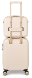 Ted Baker Women's Belle Fashion Lightweight Hardshell Spinner Luggage, Sand Dollar, Vanity Case, Luggage