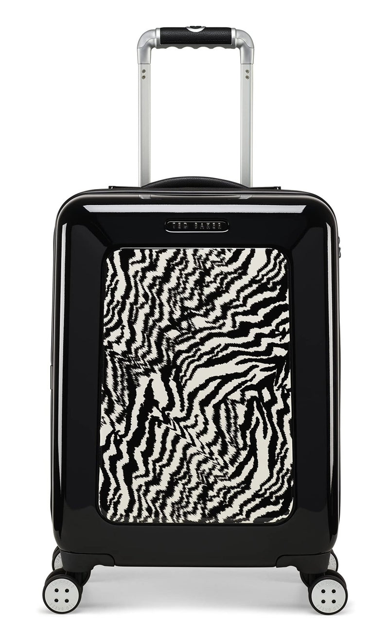Ted Baker Women's Hardside Lightweight Spinner Luggage (Black/White, Carry - On 21 - Inch)