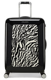 Ted Baker Women's Hardside Lightweight Spinner Luggage (Black/White, Checked-Medium 27-Inch)