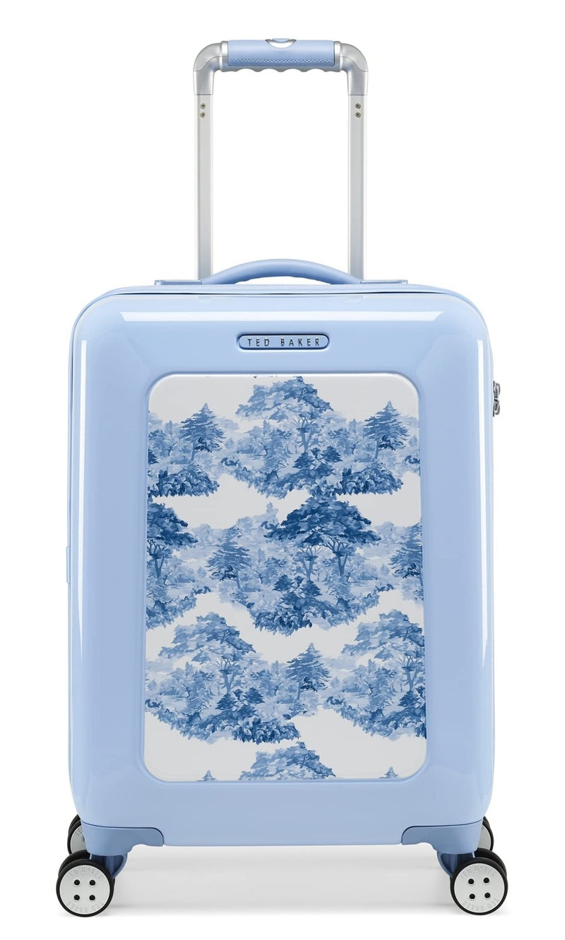 Ted Baker Women's Hardside Lightweight Spinner Luggage (Blue Landscape, Carry - On 21 - Inch)