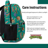 Teenage Mutant Ninja Turtles Backpack - Leonardo, Donatello, Michelangelo and Raphael - Officially Licensed TMNT School Bookbag - Toddler, Kids, Adults Backpack - Holds Laptop and Lunchbox (Green)