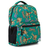 Teenage Mutant Ninja Turtles Backpack - Leonardo, Donatello, Michelangelo and Raphael - Officially Licensed TMNT School Bookbag -Toddler, Kids, Adults Backpack - Holds Laptop and Lunchbox (Green)