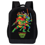 Teenage Mutant Ninja Turtles Backpack Shoulder Bag for Boys, Girls, Toddlers - Leonardo, Donatello, Michelangelo and Raphael Cute Kids Backpack for School - 18