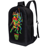 Teenage Mutant Ninja Turtles Backpack Shoulder Bag for Boys, Girls, Toddlers - Leonardo, Donatello, Michelangelo and Raphael Cute Kids Backpack for School - 18" Inch Bookbag (Mutant Mayhem)