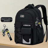 teenage student backpack,encrypted material， multiple compartments and large capacity backpack with anti - theft pockets，Water repellent backpacks suitable for middle and high school Men & Women, Black