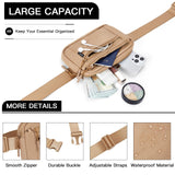 Telena Belt Bag for Women Fanny Pack Cross Body Bag Fashion Waist Pack with Adjustable Strap Light Brown