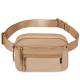 Telena Belt Bag for Women Fanny Pack Cross Body Bag Fashion Waist Pack with Adjustable Strap Light Brown