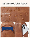 Telena Crossbody Bags for Women Leather Sling Bag for Woman Travel Brown