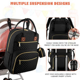 Tenot Baby Diaper Bag Backpack, Travel Diaper Bags for Baby Girl Boy Large Capacity Baby Bag Backpack for Women Black