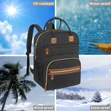 Tenot Diaper Bag Backpack for Women Large Capacity with Insulated Pockets Multifunctional Diaper Bags For Baby Girl Boy Waterproof Baby Bags For Mama Maternity Travel Bag Black