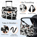 Tenot Diaper Bag Tote with Pacifier Case, Baby Bag for Women with Shoulder Straps, Travel Diaper Tote for for Mom and Dad Medium Size, Cow Print