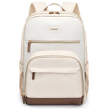 TENSTAR Laptop Backpack for Women, Computer Backpack Fit 16 Inch Notebook, Large Capacity College Backpack Bookbag Casual Daypack for Travel, Apricot